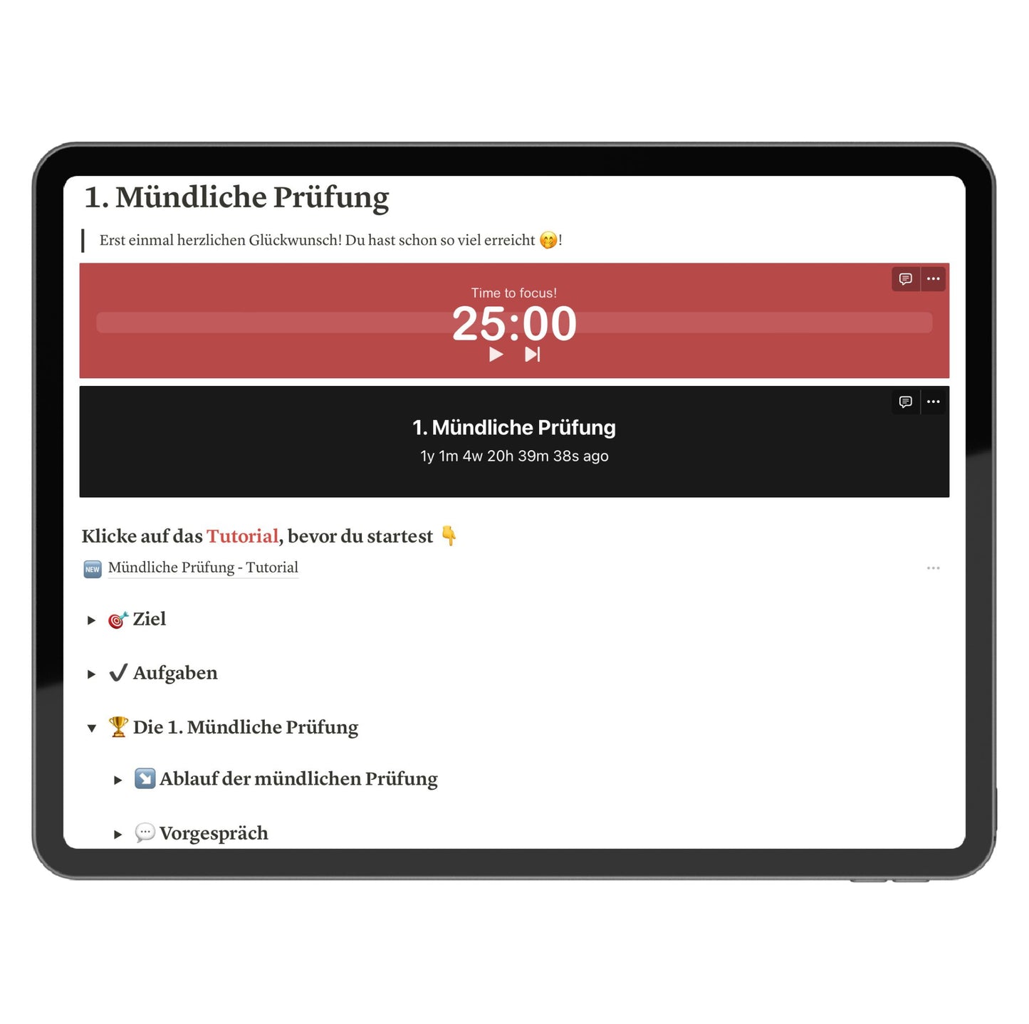 1. Juristische Mündliche Prüfung