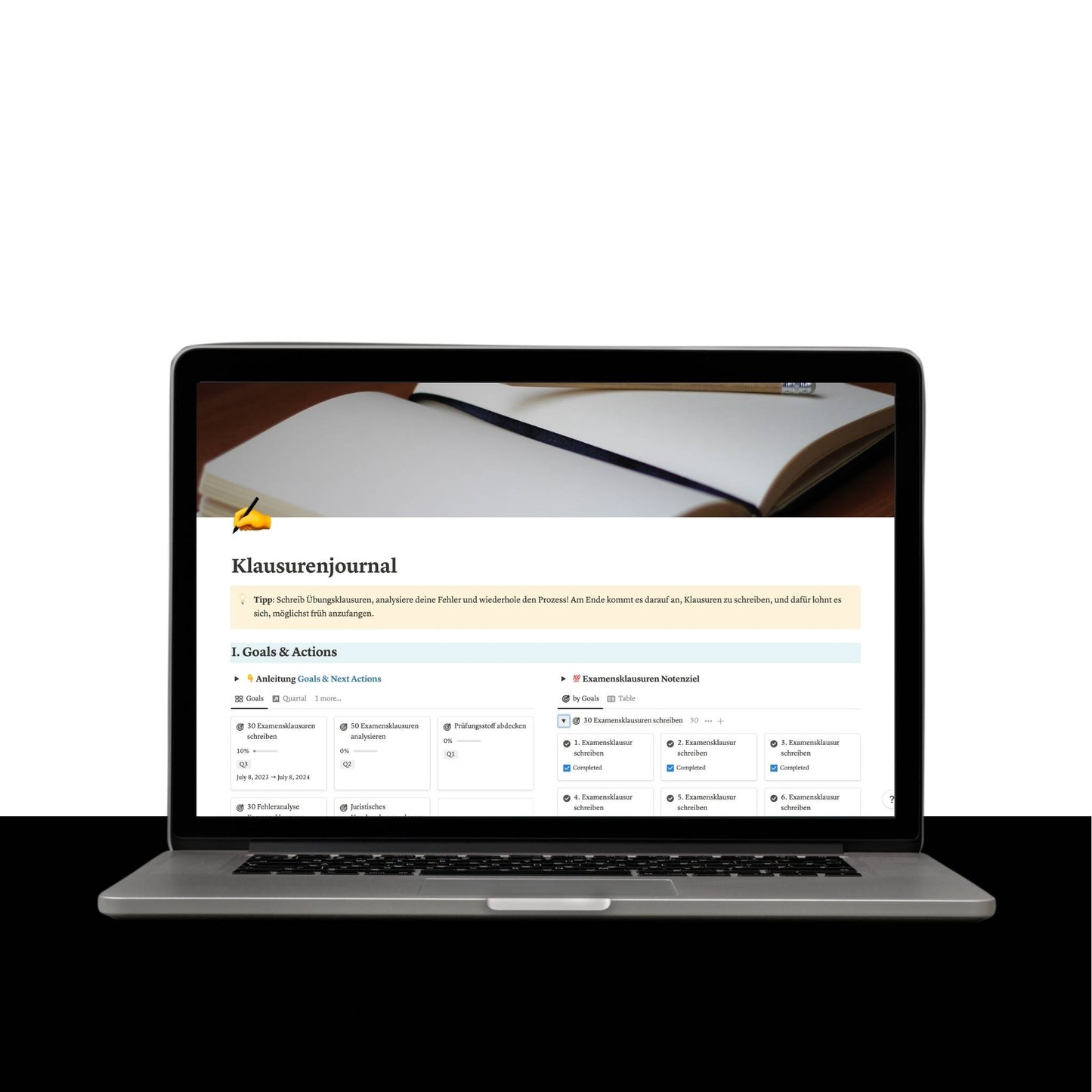 Jura Klausurentracker