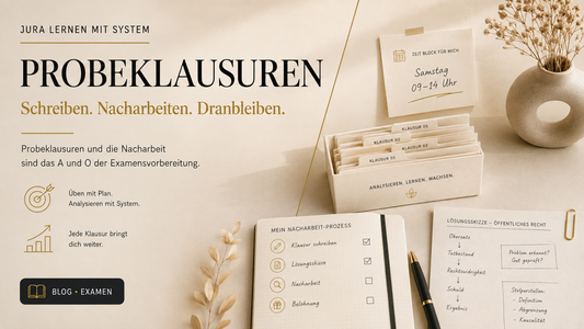 Probeklausuren schreiben: Warum Nacharbeit das A und O der Examensvorbereitung ist