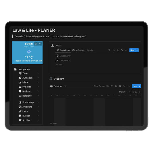 Law & Life Planer