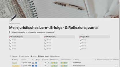 Juristisches Lern- und Reflexionsjournal